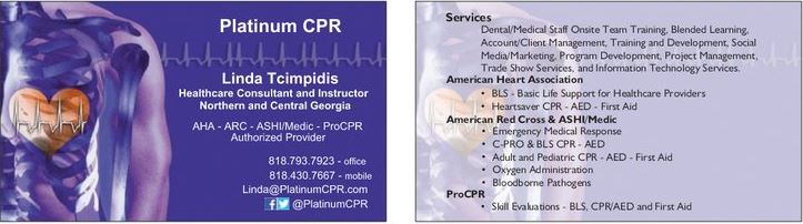 Platinum CPR and Linda Tcimpidis Contact
                  Information